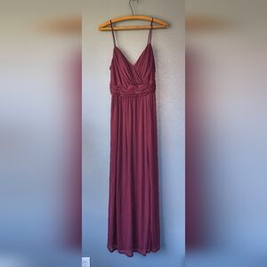 Deep Red Maxi Dress
